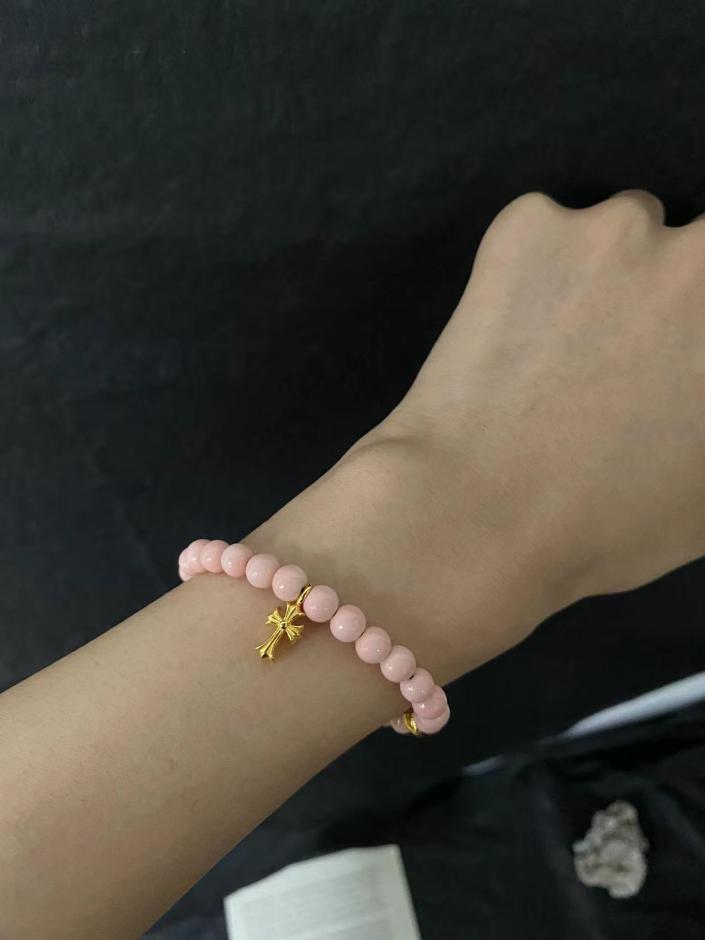 replica,repliche,fake,1:1,earrings,bracelet,ring,jewelry Bracciale con conchiglia rosa Chrome Hearts replica,repliche,fake,1:1,earrings,bracelet,ring,jewelry Bracciale con conchiglia rosa Chrome Hearts