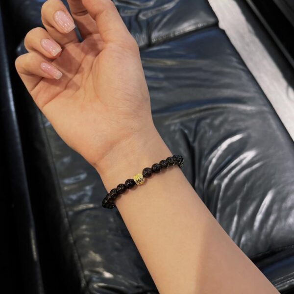 replica,repliche,fake,1:1,earrings,bracelet,ring,jewelry Bracciale con perline di cristallo di tè con cuori cromati