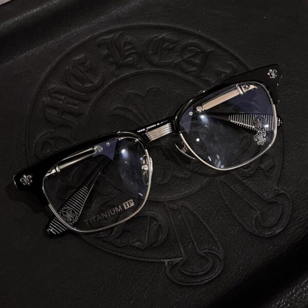 replica,repliche,fake,1:1,earrings,bracelet,ring,jewelry Occhiali a mezza montatura Chrome Hearts Scout