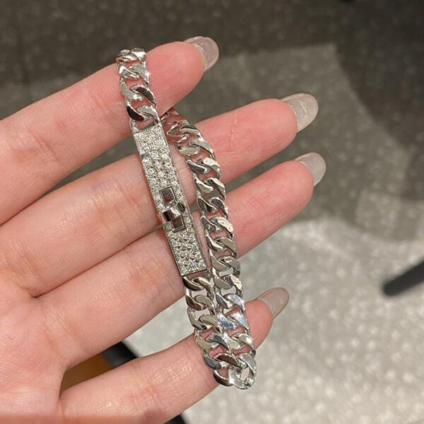 replica,repliche,fake,1:1,earrings,bracelet,ring,jewelry Cerchietto con fibbia Hermès con diamanti Oro vero 18 carati e diamanti (CC4E)