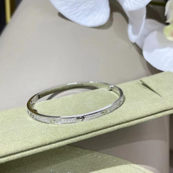 Cartier versione stretta del respiro del bambino e braccialetto di diamanti (E423)