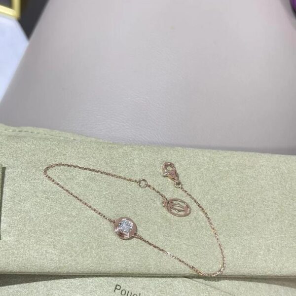 Set di bracciale/collana di diamanti Cartier UFO a 50 punti personalizzato (7983)