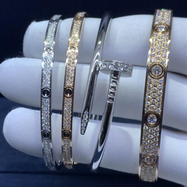 Bracciale Cartier LOVE con respiro infantile, bracciale con unghie Cartier, pregevole fattura (1721)