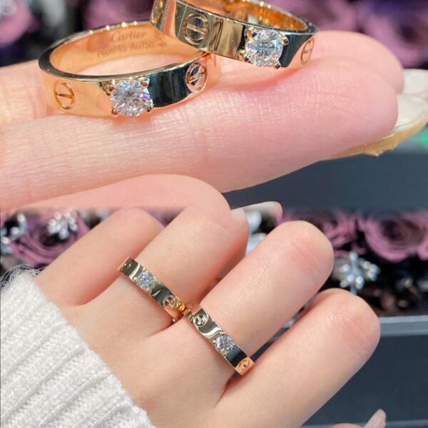 replica,repliche,fake,1:1,earrings,bracelet,ring,jewelry Immagine della collezione di anelli con diamanti 18k, regalo cinese per San Valentino, oro vero 18k e diamanti veri 4⃣️(627A)