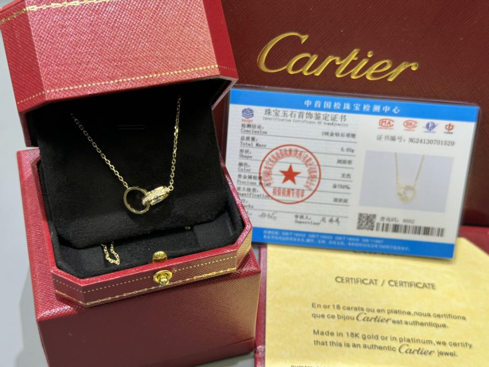replica,repliche,fake,1:1,earrings,bracelet,ring,jewelry Foto reali della consegna, oro 18 carati personalizzato, oro vero e diamanti, fibbia a doppio anello serie LOVE Cartier con collana di diamanti, oro giallo (9DF9) replica,repliche,fake,1:1,earrings,bracelet,ring,jewelry Foto reali della consegna, oro 18 carati personalizzato, oro vero e diamanti, fibbia a doppio anello serie LOVE Cartier con collana di diamanti, oro giallo (9DF9)