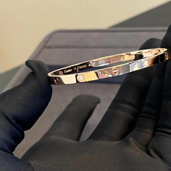 replica,repliche,fake,1:1,earrings,bracelet,ring,jewelry Bracciale stretto personalizzato Cartier con sei diamanti versione personalizzata (5C0B)