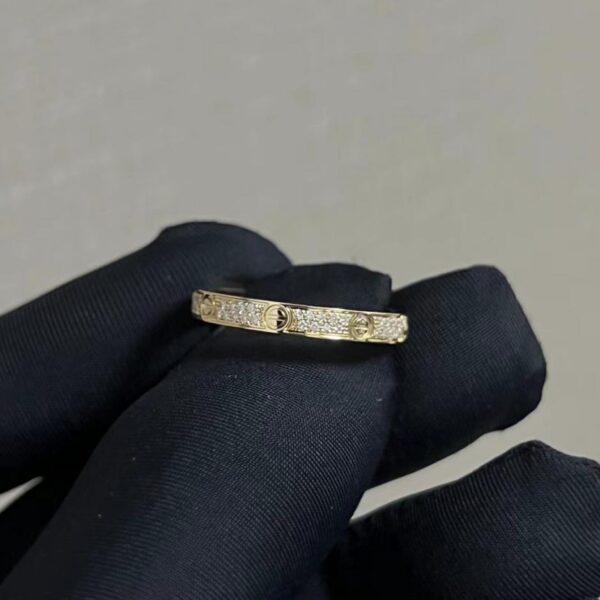 replica,repliche,fake,1:1,earrings,bracelet,ring,jewelry Versione stretta personalizzata Cartier del respiro del bambino e dell’anello con diamanti (1A1E)
