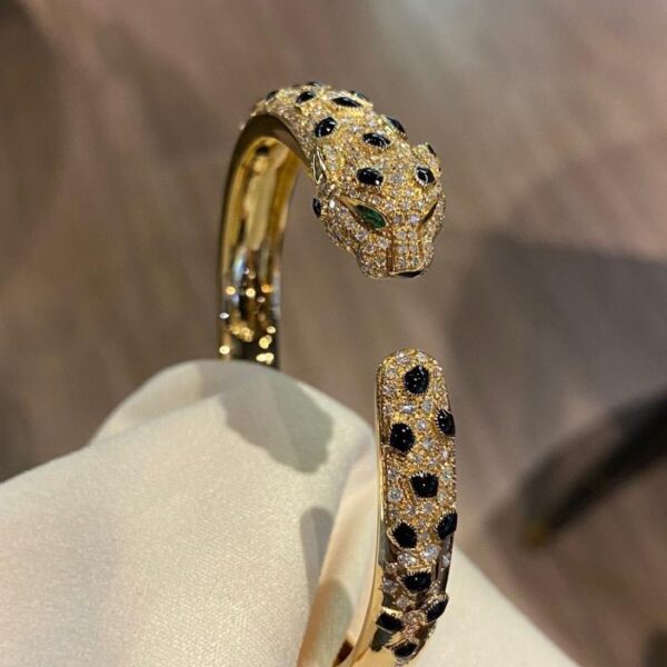 replica,repliche,fake,1:1,earrings,bracelet,ring,jewelry Leopard è il campo di casa di Cartier ~ Oro vero 18 carati e diamanti (7E11)