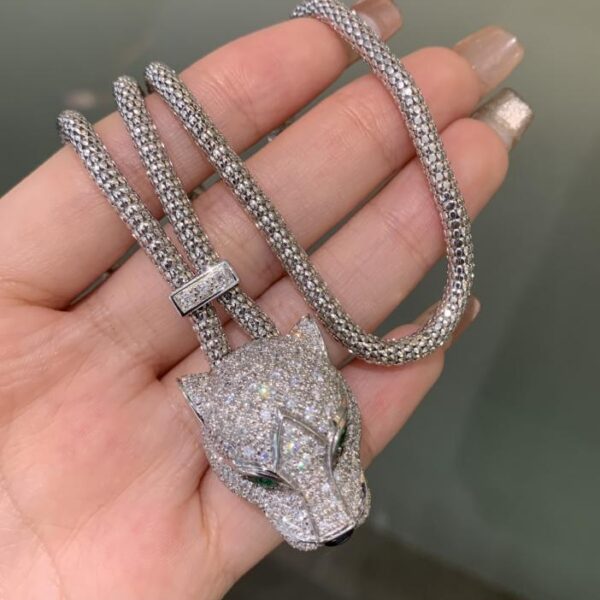 replica,repliche,fake,1:1,earrings,bracelet,ring,jewelry Bracciale leopardo Cartier di alta qualità in vero oro 18 carati e diamanti (C79D)