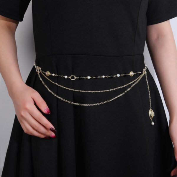 replica,repliche,fake,1:1,earrings,bracelet,ring,jewelry Catena in vita Chanel nuovo prodotto (A26B)