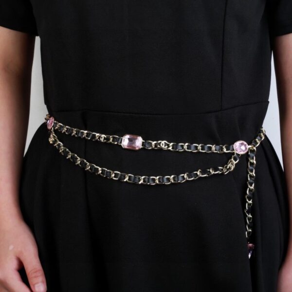 replica,repliche,fake,1:1,earrings,bracelet,ring,jewelry Catena in vita con lettera di nuovo prodotto Chanel (BFA3)