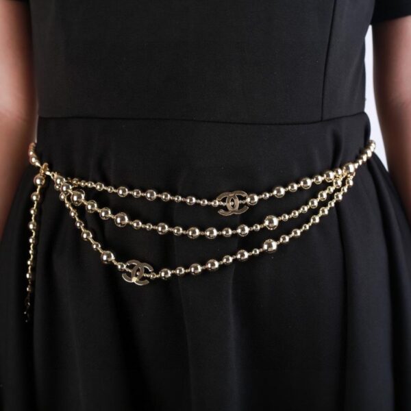 replica,repliche,fake,1:1,earrings,bracelet,ring,jewelry Chanel nuova catena in vita doppia C (5944)