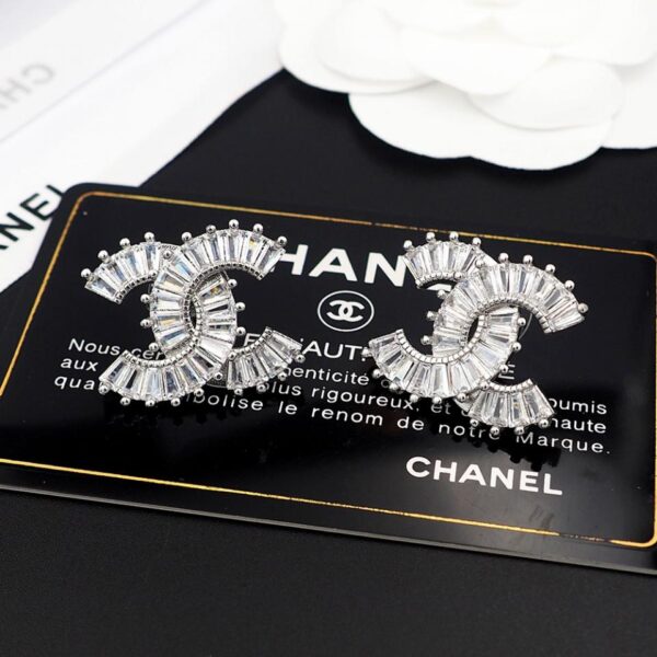 Orecchini Chanel con diamanti baguette (0065)