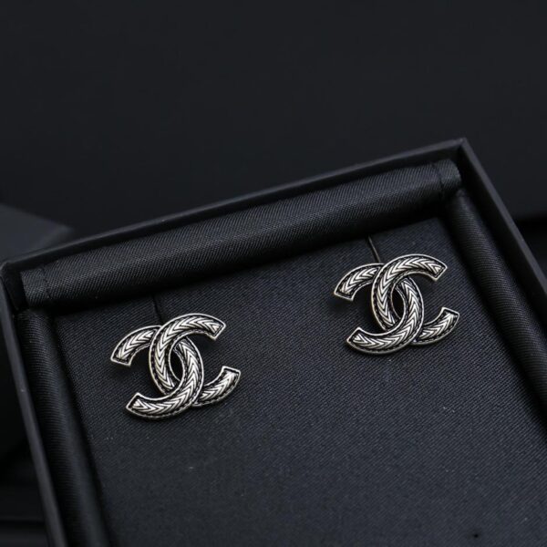 Orecchini Chanel vintage doppia c (3F88)