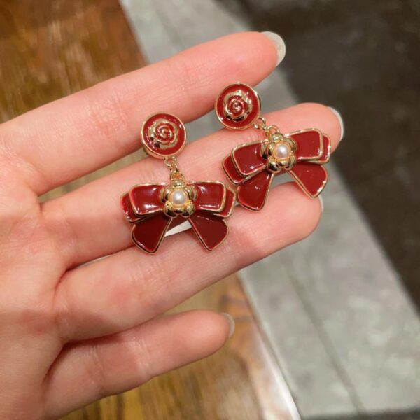 replica,repliche,fake,1:1,earrings,bracelet,ring,jewelry Orecchini Chanel di seconda mano (9A94)