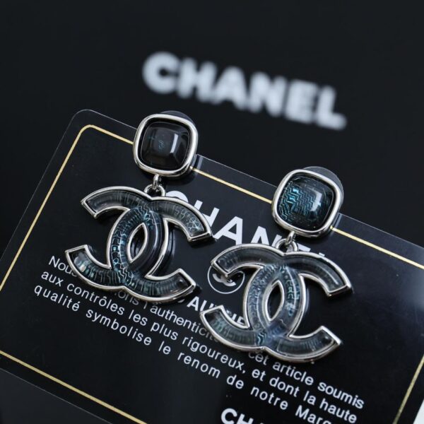 Orecchini Chanel nuova doppia C color denim (FDCA)