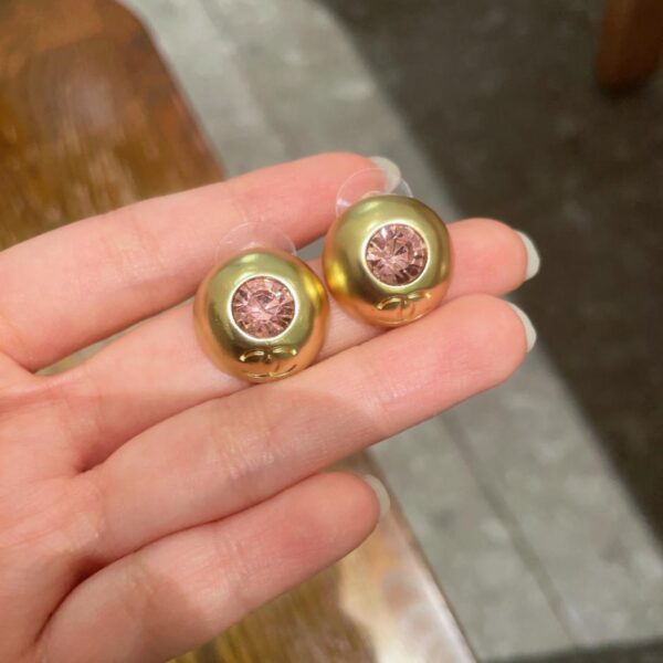Orecchini a bottone classici Chanel doppia C (26BF)