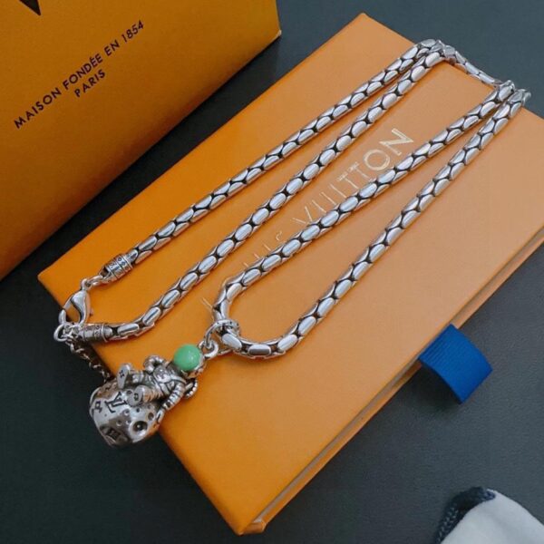 replica,repliche,fake,1:1,earrings,bracelet,ring,jewelry Collana Louuis Vuitton RW contatore nuovo modello di coppia stile (E0FA)