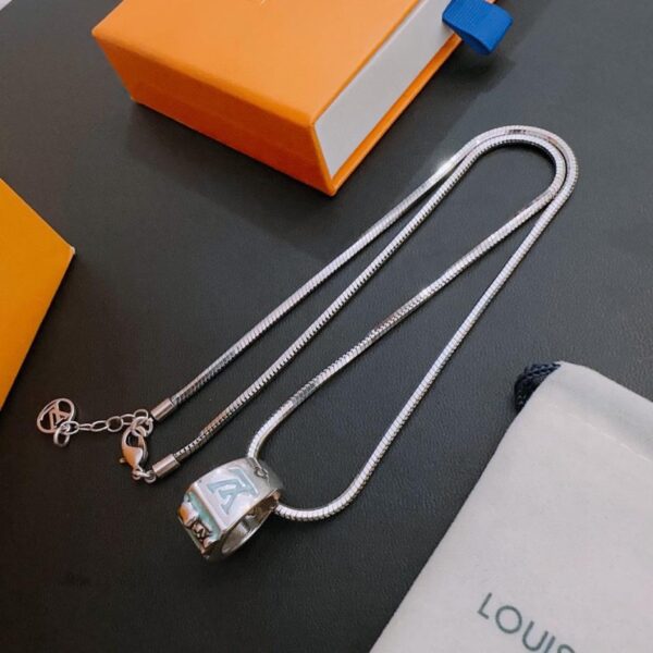 replica,repliche,fake,1:1,earrings,bracelet,ring,jewelry Collana Louuis Vuitton RW contatore nuovo modello di coppia stile (98B8)
