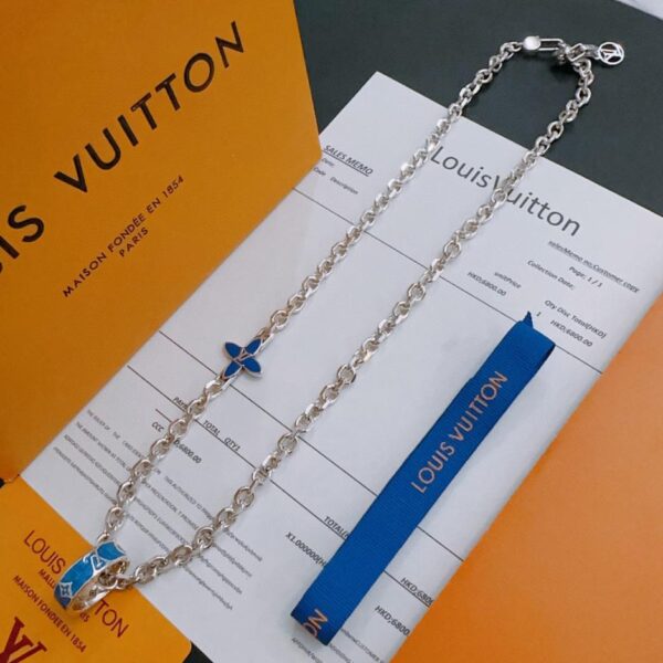 replica,repliche,fake,1:1,earrings,bracelet,ring,jewelry Collana Louuis Vuitton RW contatore nuovo modello di coppia stile (387E)