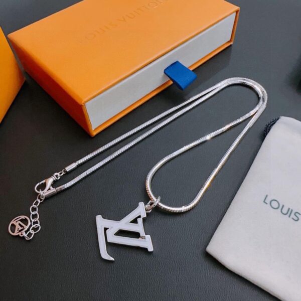 replica,repliche,fake,1:1,earrings,bracelet,ring,jewelry Collana Louuis Vuitton RW contatore nuovo modello di coppia stile (F7C9)