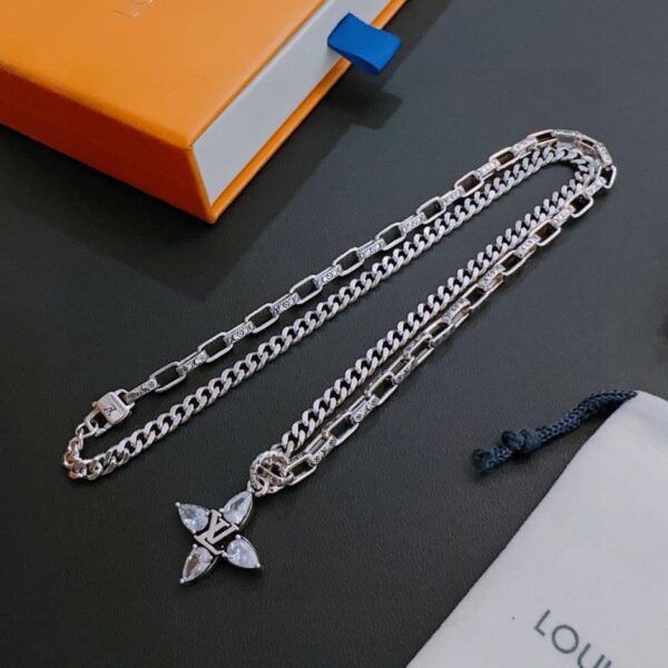 replica,repliche,fake,1:1,earrings,bracelet,ring,jewelry Collana Louuis Vuitton RW contatore nuovo modello di coppia stile (4C27)