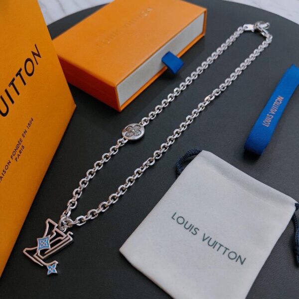 replica,repliche,fake,1:1,earrings,bracelet,ring,jewelry Collana Louuis Vuitton RW contatore nuovo modello di coppia stile (7F1B)