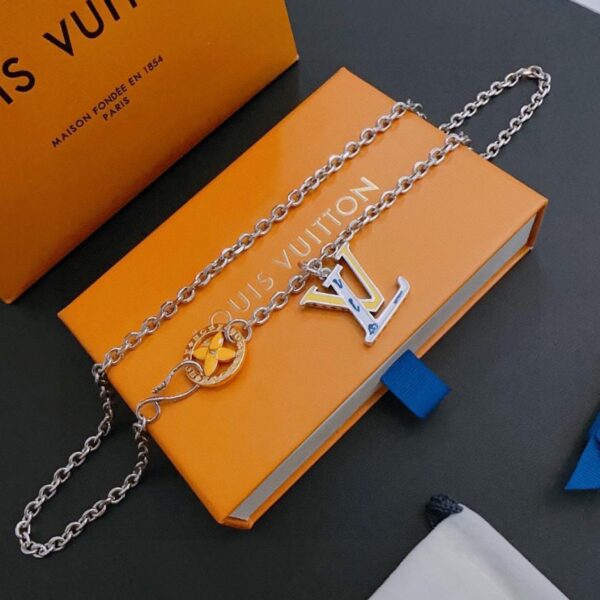 replica,repliche,fake,1:1,earrings,bracelet,ring,jewelry Collana Louuis Vuitton RW coppia stile stesso stile (E72A)