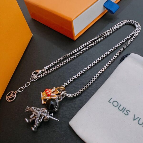 replica,repliche,fake,1:1,earrings,bracelet,ring,jewelry Collana Louuis Vuitton RW contatore nuovo modello di coppia stile (CB20)