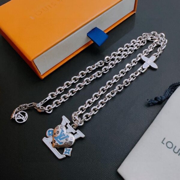 replica,repliche,fake,1:1,earrings,bracelet,ring,jewelry Collana Louuis Vuitton RW contatore nuovo modello di coppia stile (56E9)