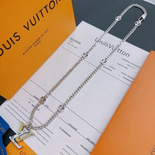 replica,repliche,fake,1:1,earrings,bracelet,ring,jewelry Collana Louuis Vuitton RW contatore nuovo modello di coppia stile (4AF8)