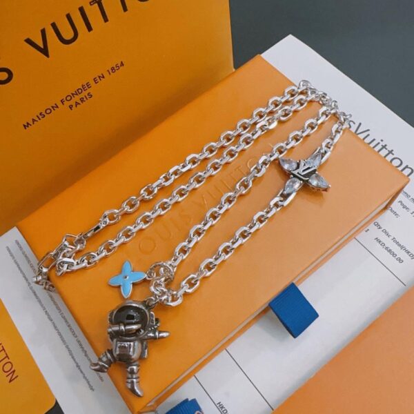replica,repliche,fake,1:1,earrings,bracelet,ring,jewelry Collana Louuis Vuitton RW contatore nuovo modello di coppia stile (0AC5)