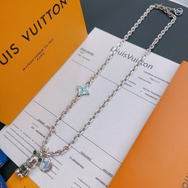 replica,repliche,fake,1:1,earrings,bracelet,ring,jewelry Collana Louuis Vuitton RW contatore nuovo modello di coppia stile (2561)
