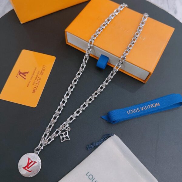 replica,repliche,fake,1:1,earrings,bracelet,ring,jewelry Collana Louuis Vuitton RW contatore nuovo modello di coppia stile (1B61)