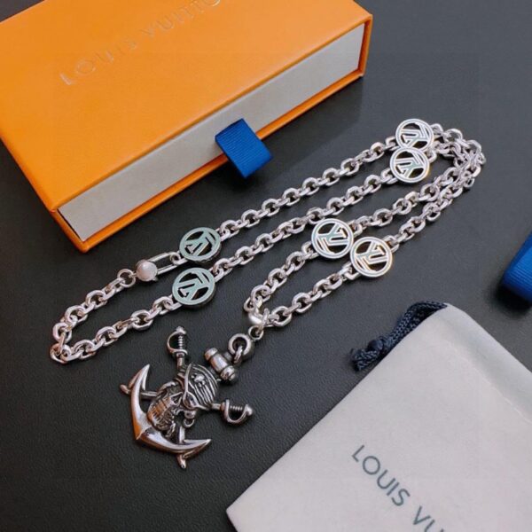 replica,repliche,fake,1:1,earrings,bracelet,ring,jewelry Collana Louuis Vuitton RW contatore nuovo modello di coppia stile (680A)