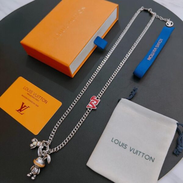 replica,repliche,fake,1:1,earrings,bracelet,ring,jewelry Collana Louuis Vuitton RW contatore nuovo modello di coppia stile (1C77)