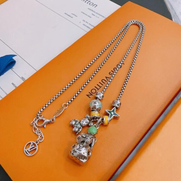 replica,repliche,fake,1:1,earrings,bracelet,ring,jewelry Collana Louuis Vuitton RW contatore nuovo modello di coppia stile (5A39)