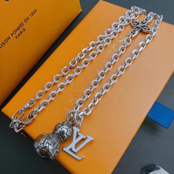 replica,repliche,fake,1:1,earrings,bracelet,ring,jewelry Collana Louuis Vuitton RW contatore nuovo modello di coppia stile (5B31)