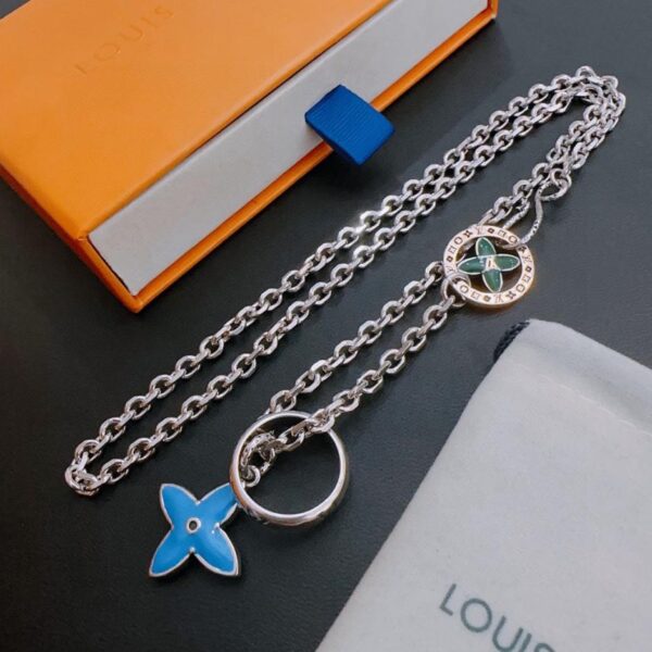 replica,repliche,fake,1:1,earrings,bracelet,ring,jewelry Collana Louuis Vuitton RW contatore nuovo modello di coppia stile (4220)