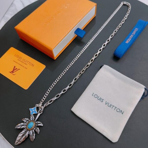 replica,repliche,fake,1:1,earrings,bracelet,ring,jewelry Collana Louuis Vuitton RW contatore nuovo modello di coppia stile (50A3)