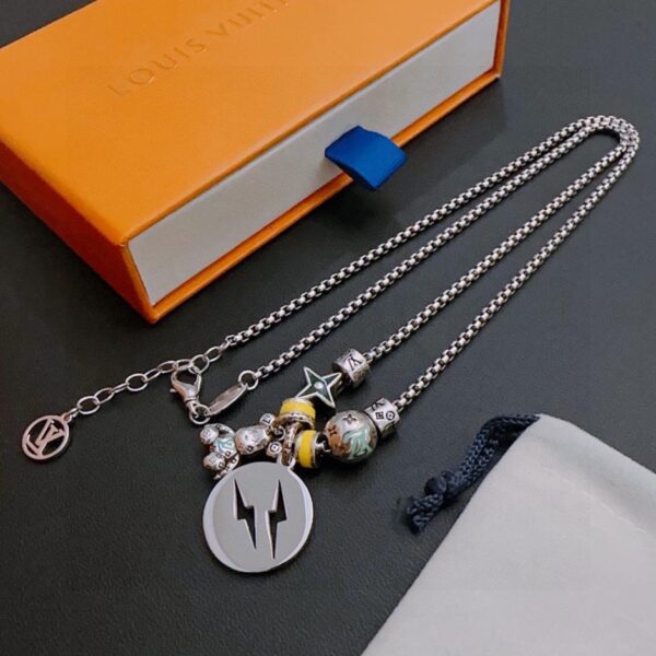replica,repliche,fake,1:1,earrings,bracelet,ring,jewelry Collana Louuis Vuitton RW contatore nuovo modello di coppia stile (C0F1)