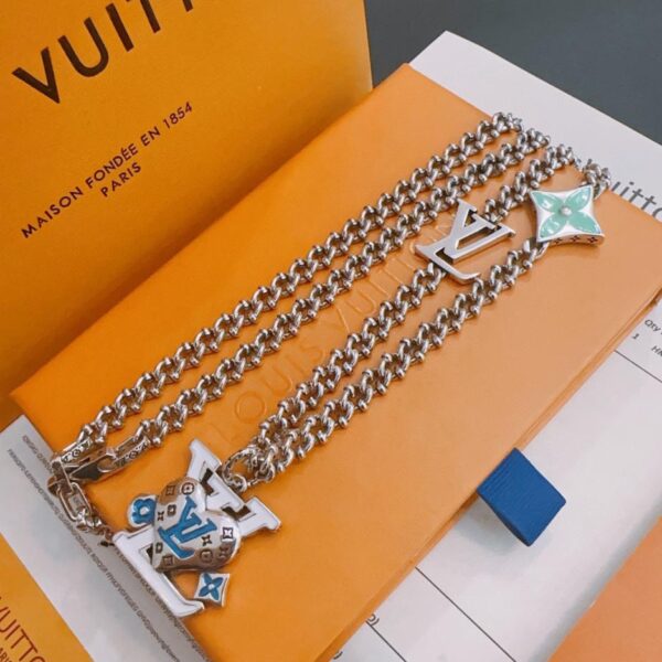 replica,repliche,fake,1:1,earrings,bracelet,ring,jewelry Collana Louuis Vuitton RW contatore nuovo modello di coppia stile (CCE2)