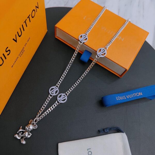 replica,repliche,fake,1:1,earrings,bracelet,ring,jewelry Collana Louuis Vuitton RW contatore nuovo modello di coppia stile (1F52)