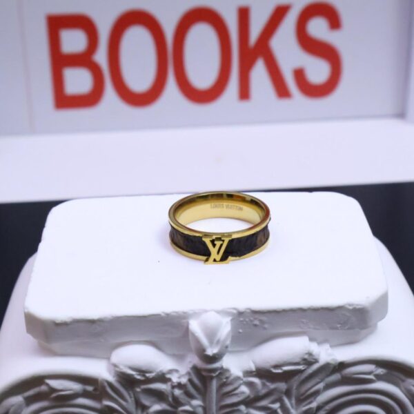 replica,repliche,fake,1:1,earrings,bracelet,ring,jewelry Anello lettera in pelle LOUIS VUITTON (F61C)