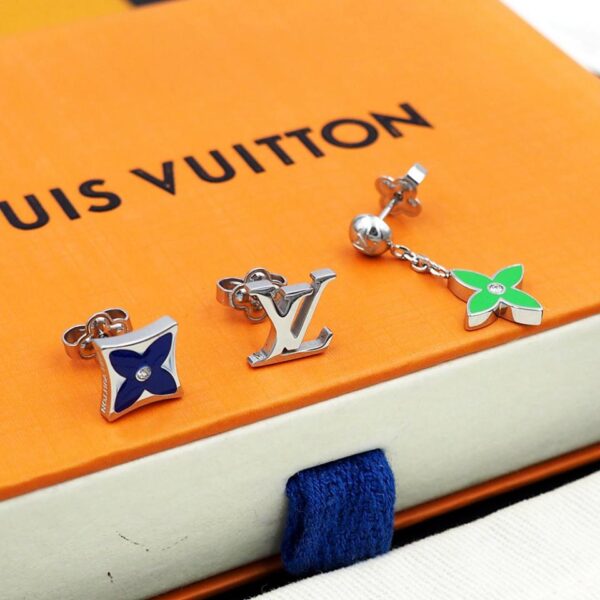 replica,repliche,fake,1:1,earrings,bracelet,ring,jewelry Set orecchini Louis Vuitton Alba (679D)