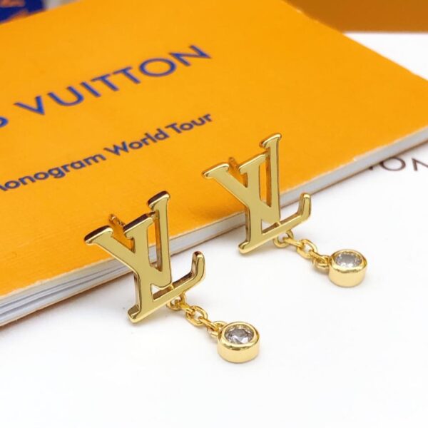 L'ultima lettera di Louuis Vuitton con ciondolo con nappa lucida e diamante (7FB1)