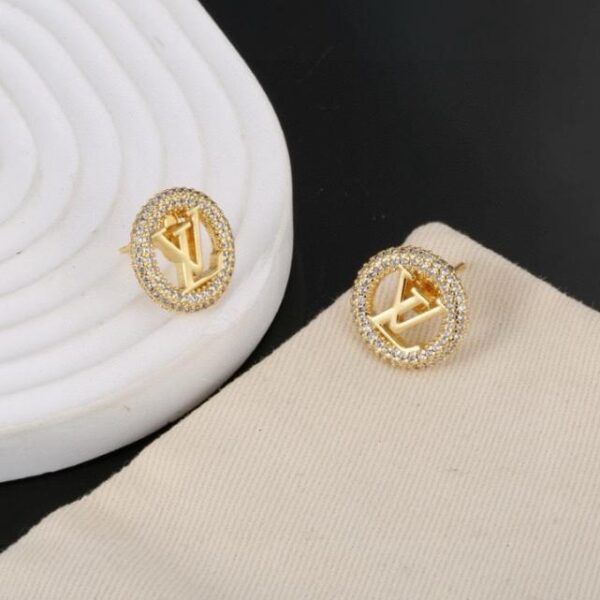 replica,repliche,fake,1:1,earrings,bracelet,ring,jewelry Orecchini Louis Vuitton orecchini con lettere (8027)