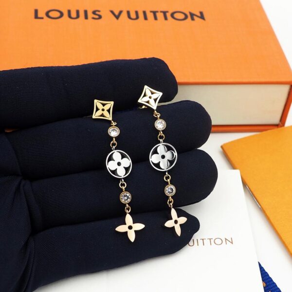replica,repliche,fake,1:1,earrings,bracelet,ring,jewelry Orecchini presbiopia tricolore Louis Vuitton in stock (46B0)