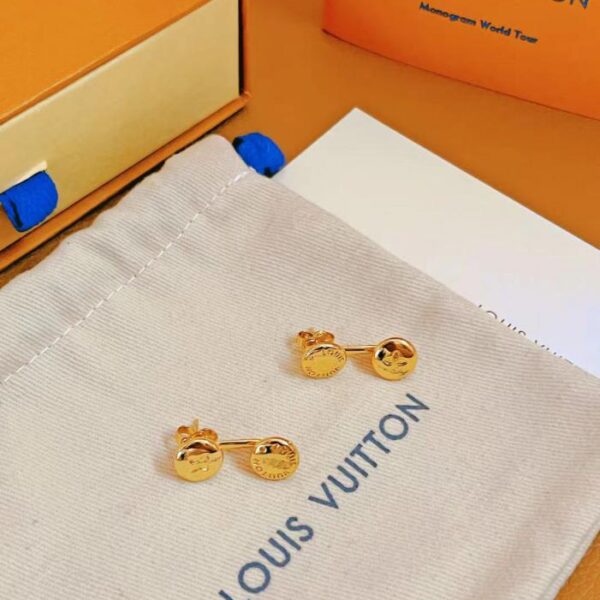 replica,repliche,fake,1:1,earrings,bracelet,ring,jewelry Orecchini a bottone Louis Vuitton (CC0A)