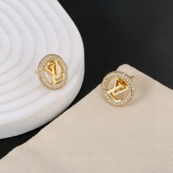 replica,repliche,fake,1:1,earrings,bracelet,ring,jewelry Orecchini con lettera Louis Vuitton (70EA)